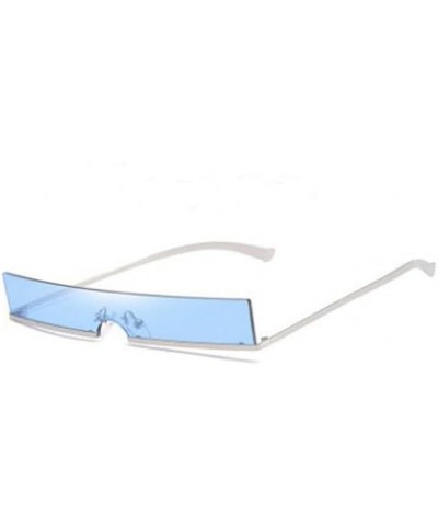 Sandproof Steampunk Sunglasses Silver Yellow $16.31 Rectangular