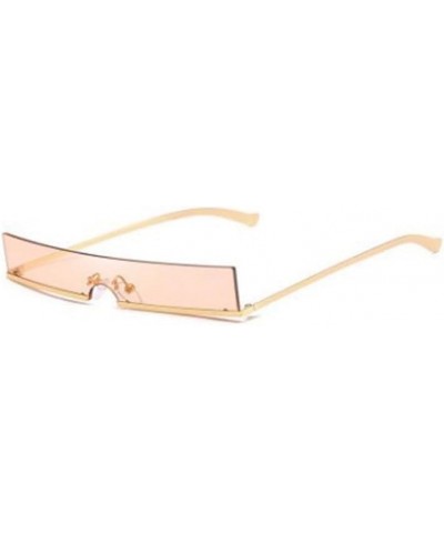 Sandproof Steampunk Sunglasses Silver Yellow $16.31 Rectangular