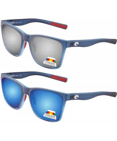 Replacement Lenses for Costa Del Mar Panga Sunglasses 06S9037 POLARIZED Silver + Ice Blue $11.07 Designer