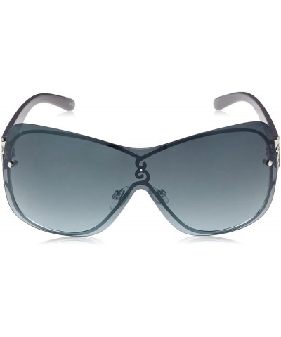 1077sp Women's Uv Protective Rectangular Shield Sunglasses. Cool Gifts for Her, 133 Mm Silver & Grey $10.02 Rectangular