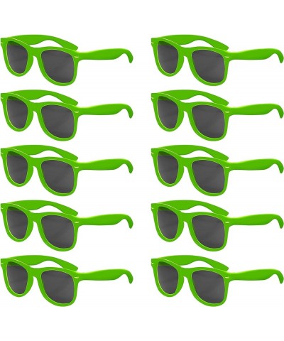 Sunglasses - Plastic Tahiti Glasses - Classic Style Sunglass Blank - Lime Green $28.04 Oval