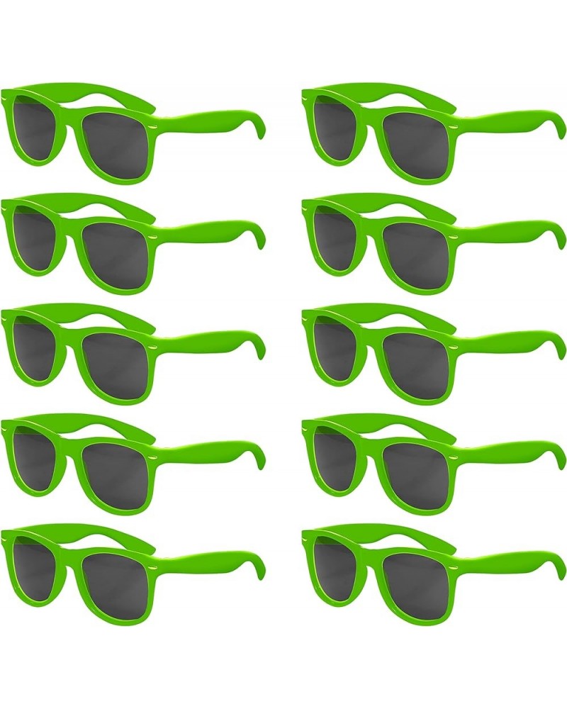 Sunglasses - Plastic Tahiti Glasses - Classic Style Sunglass Blank - Lime Green $28.04 Oval