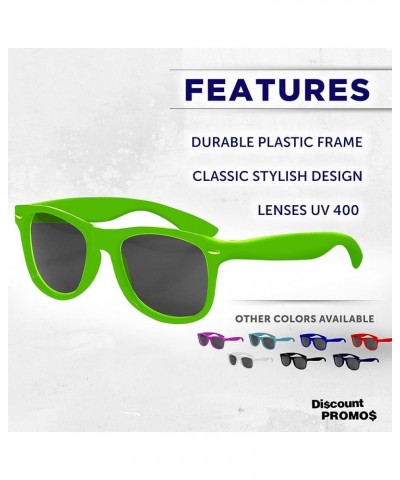 Sunglasses - Plastic Tahiti Glasses - Classic Style Sunglass Blank - Lime Green $28.04 Oval