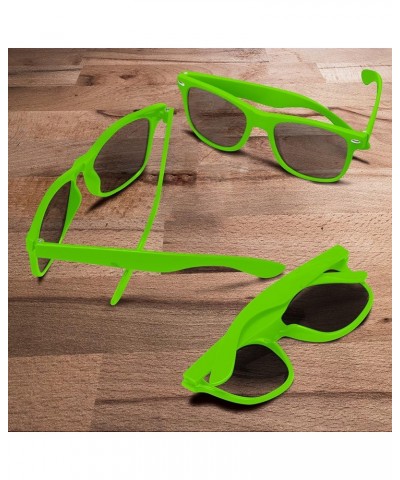 Sunglasses - Plastic Tahiti Glasses - Classic Style Sunglass Blank - Lime Green $28.04 Oval