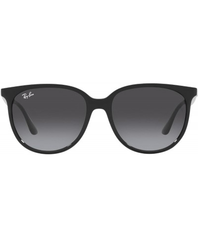 Women's Rb4378f Low Bridge Fit Square Sunglasses Black/Grey Gradient $60.63 Square