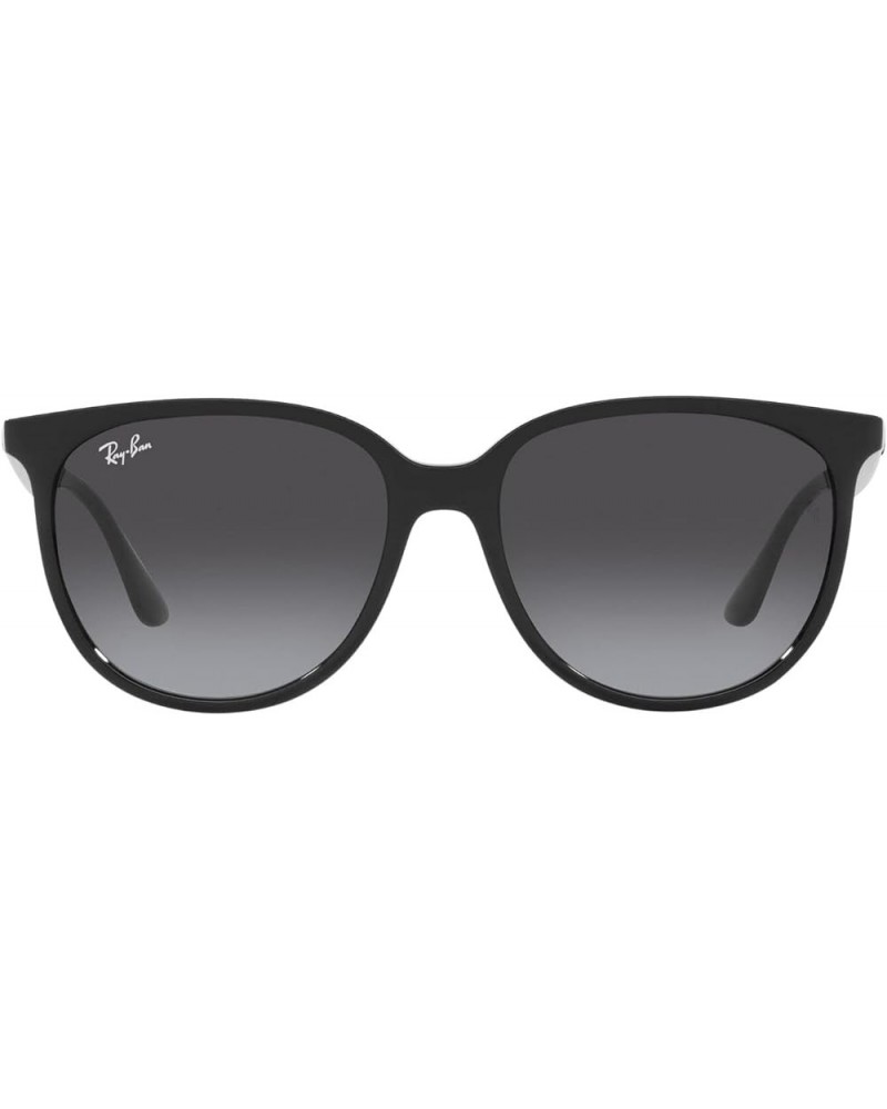 Women's Rb4378f Low Bridge Fit Square Sunglasses Black/Grey Gradient $60.63 Square