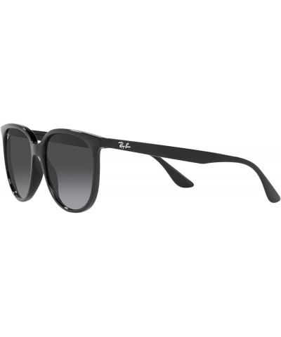 Women's Rb4378f Low Bridge Fit Square Sunglasses Black/Grey Gradient $60.63 Square