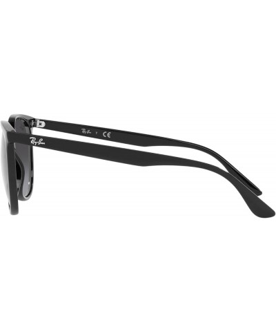 Women's Rb4378f Low Bridge Fit Square Sunglasses Black/Grey Gradient $60.63 Square