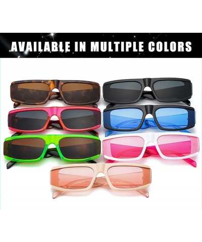 Square Retro Men and Women Outdoor Sunglasses, Holiday Beach Party Glasses (Color : G, Size : Medium) Medium E $15.54 Designer