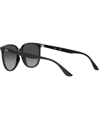 Women's Rb4378f Low Bridge Fit Square Sunglasses Black/Grey Gradient $60.63 Square