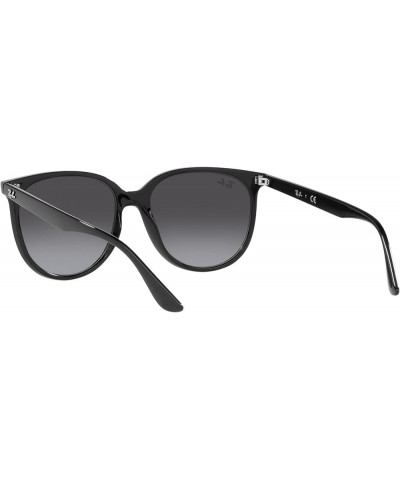 Women's Rb4378f Low Bridge Fit Square Sunglasses Black/Grey Gradient $60.63 Square