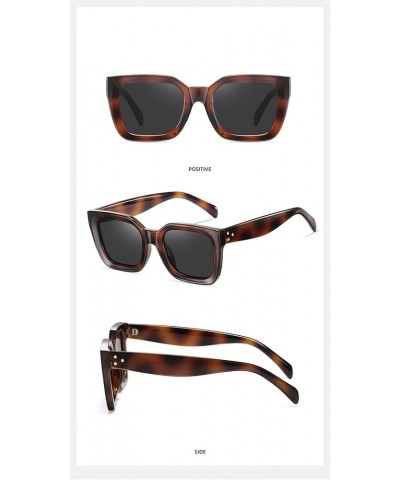 Square Frame Women Large Frame Outdoor Vacation Sunglasses (Color : B, Size : 1) 1 D $24.33 Square