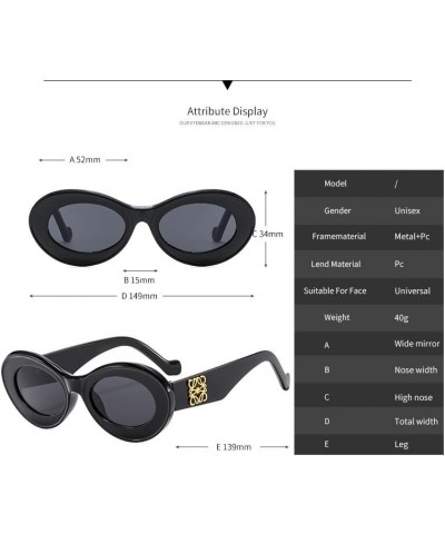 Retro Oval Sunglasses Women and Men, Retro Oval Sunglasses for Women with Small Face UV Protection Glasse Purple $11.01 Designer