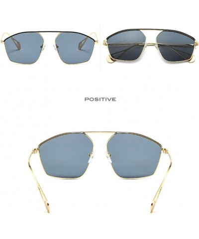 Sunglasses Women Men Metal Frame Color Gradients Lens Sunglasses 3 $20.50 Rectangular