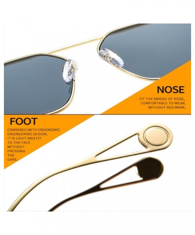 Sunglasses Women Men Metal Frame Color Gradients Lens Sunglasses 3 $20.50 Rectangular