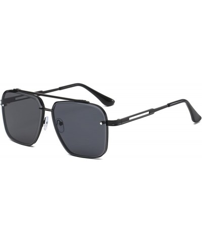 Metal Frame Too Men's Street Sunglasses Women's Outdoor Holiday Glasses (Color : C, Size : Medium) Medium A $14.82 Designer