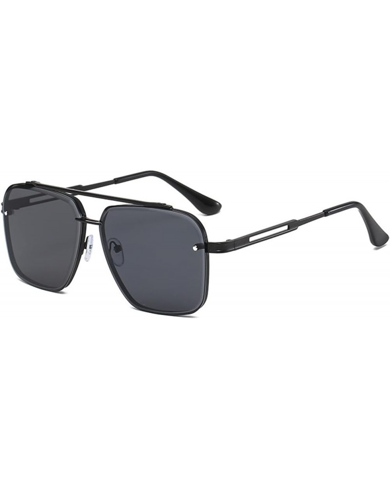 Metal Frame Too Men's Street Sunglasses Women's Outdoor Holiday Glasses (Color : C, Size : Medium) Medium A $14.82 Designer