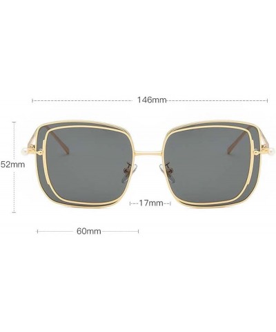 Women's Outdoor Vacation Sunshade Decoration Sunglasses Gift (Color : D, Size : Medium) Medium B $21.16 Designer