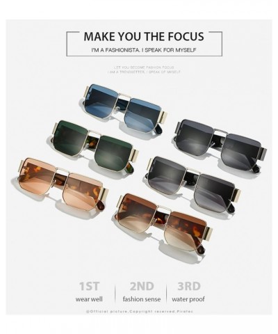 Retro Fashion Metal Sunglasses Men and Women Outdoor Vacation Sunglasses Decorative Fashion UV400 Sunglasses (Color : 2, Size...