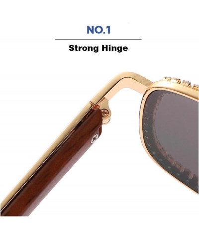 Shining Small frame Square Rhinestone Sunglasses Women Diamond Female crystal Sun Glasses Luxury Bling Goggles Blue $10.65 Go...