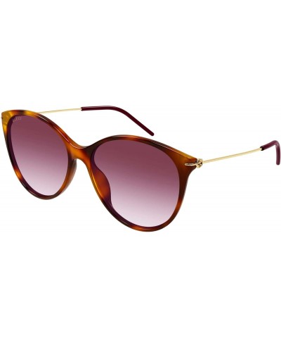 GG1268S Havana/Red Shaded 58/16/145 women Sunglasses $80.68 Oval