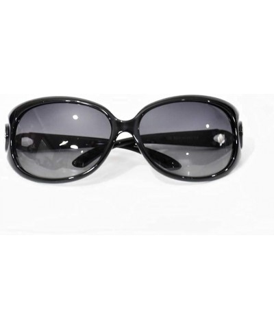 Sunglasses Oversized Oval Polarized Sunglasses for Women Retro Frame Black $10.23 Oversized