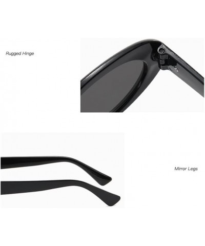 Retro Oval Small Frame Sunglasses Men and Women Outdoor Vacation Decorative Sunglasses (Color : F, Size : 1) 1 F $17.70 Designer