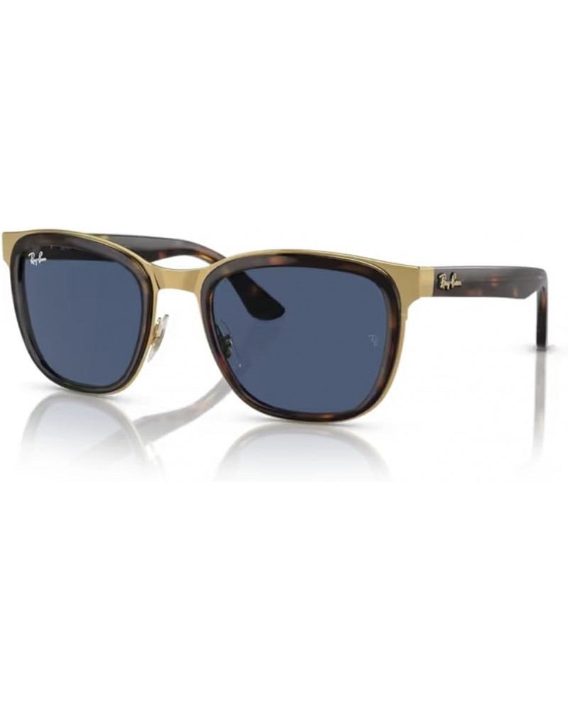 RB3709 Square Sunglasses for Men for Women + BUNDLE With Designer iWear Complimentary Eyewear Kit 10 Havana on Gold / Dark Bl...