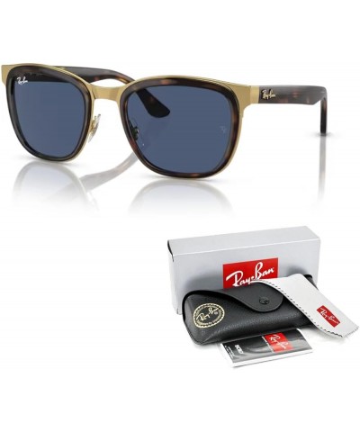 RB3709 Square Sunglasses for Men for Women + BUNDLE With Designer iWear Complimentary Eyewear Kit 10 Havana on Gold / Dark Bl...