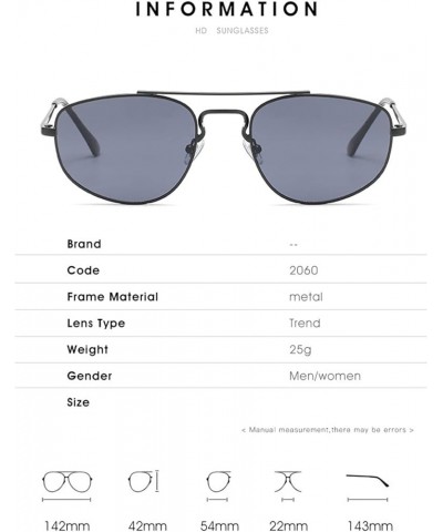 Metal Retro Punk Fashion Sunglasses for Men and Women (Color : C, Size : 1) 1 E $15.77 Designer