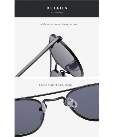 Metal Retro Punk Fashion Sunglasses for Men and Women (Color : C, Size : 1) 1 E $15.77 Designer