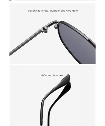 Metal Retro Punk Fashion Sunglasses for Men and Women (Color : C, Size : 1) 1 E $15.77 Designer