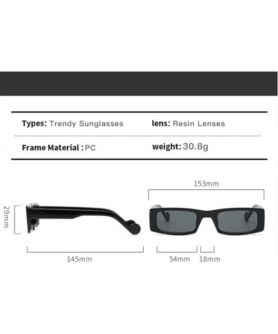 Square Streetwear Sunglasses for Men and Women (Color : C, Size : Medium) Medium C $18.02 Square