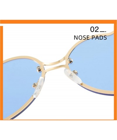 women Rimless Heart Shaped Sunglasses Transparent Frameless Candy Color Tinted Love Eyewear Yellow $9.29 Oval