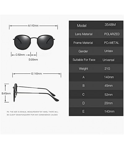 Vintage Men Polarized Sunglasses Fashion Round Metal Frame Driving Sun Glasses Male Goggle Eyewear 1-shl3548m-c5 $12.97 Recta...