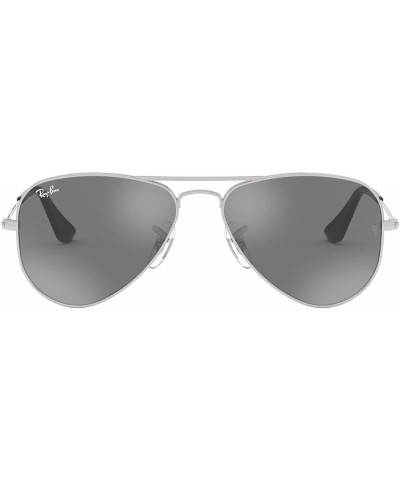 Junior Kids' Rj9506s Metal Aviator Sunglasses Silver/Grey Mirrored Silver $31.12 Aviator