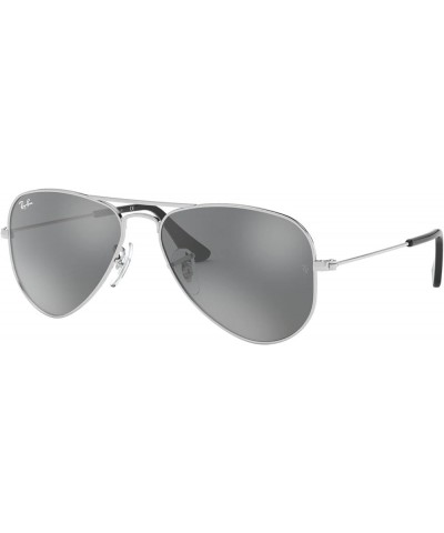 Junior Kids' Rj9506s Metal Aviator Sunglasses Silver/Grey Mirrored Silver $31.12 Aviator