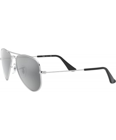 Junior Kids' Rj9506s Metal Aviator Sunglasses Silver/Grey Mirrored Silver $31.12 Aviator