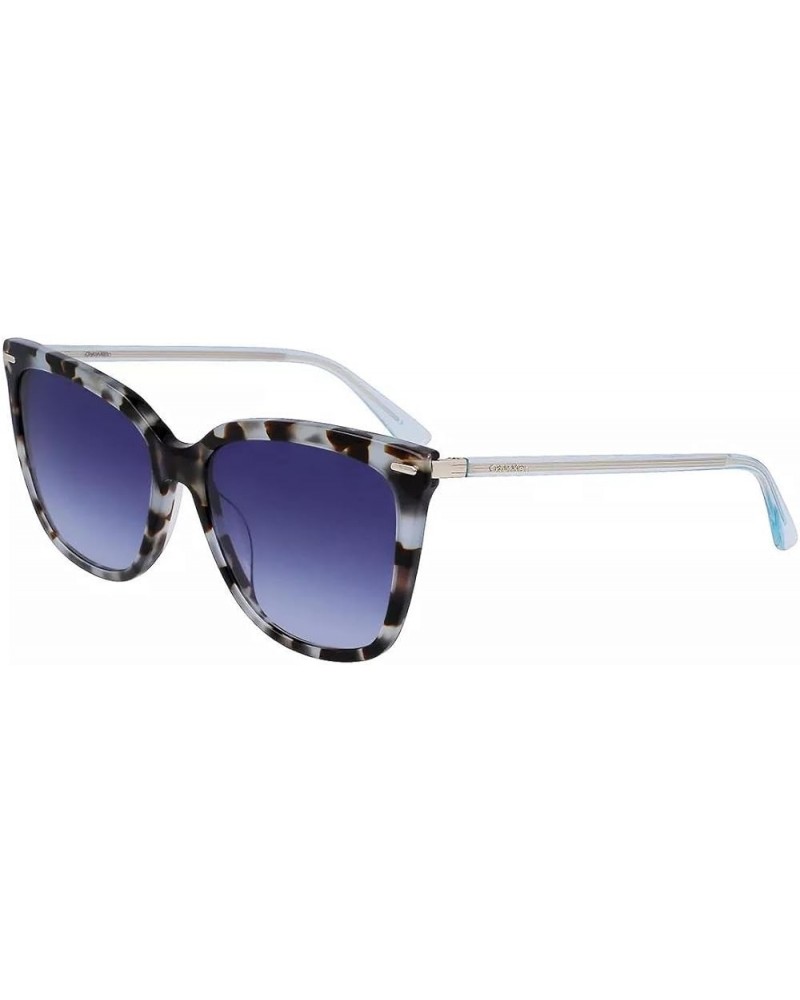 Women's Ck22532s Rectangular Sunglasses Aqua Tortoise $28.55 Rectangular