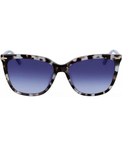 Women's Ck22532s Rectangular Sunglasses Aqua Tortoise $28.55 Rectangular