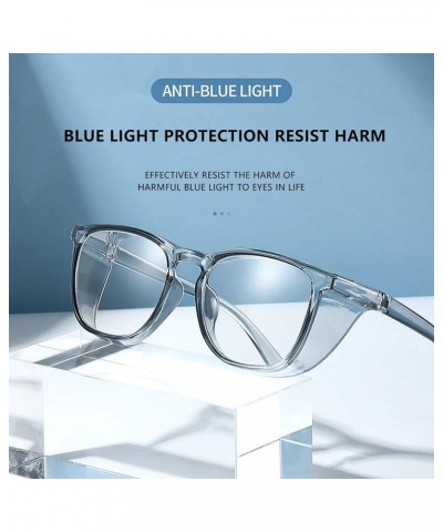 Summer Anti-Fog Safety Glasses Classic Design Fashion Lightweight Goggles Blue Light Blocking Glasses for Men Women E $8.84 G...