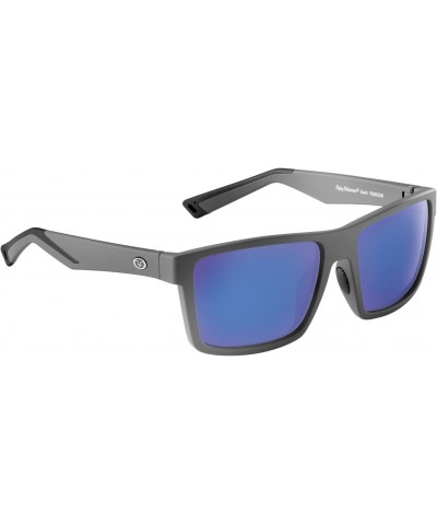 Swirl Rectangular Polarized Sunglasses, Matte Gray Frame/Smoke-Blue Mirror Lens, Medium $14.33 Rectangular