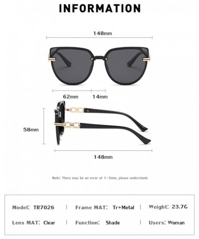 Polarized Woman Cat Eye Sunglasses Outdoor Holiday Sunshade Decorative Glasses (Color : B, Size : Medium) Medium B $26.89 Des...