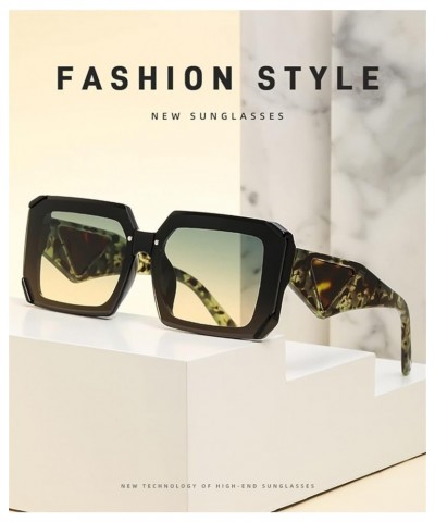 Square Personality Trend Men and Women Outdoor Vacation Photo Decoration Sunglasses (Color : G, Size : 1) 1 C $20.84 Designer