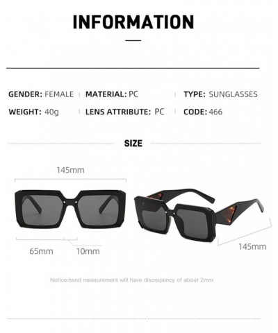 Square Personality Trend Men and Women Outdoor Vacation Photo Decoration Sunglasses (Color : G, Size : 1) 1 C $20.84 Designer