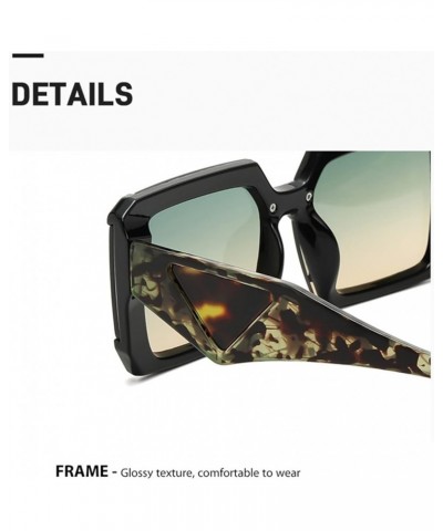 Square Personality Trend Men and Women Outdoor Vacation Photo Decoration Sunglasses (Color : G, Size : 1) 1 C $20.84 Designer