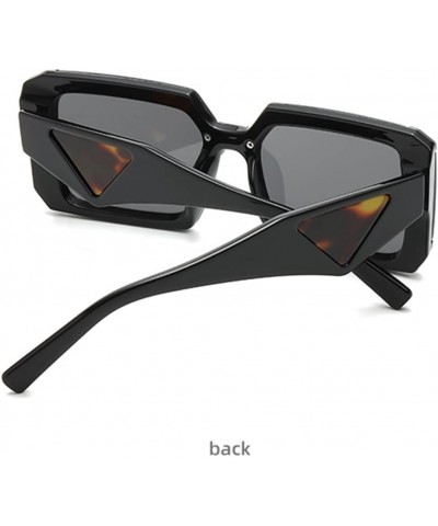 Square Personality Trend Men and Women Outdoor Vacation Photo Decoration Sunglasses (Color : G, Size : 1) 1 C $20.84 Designer