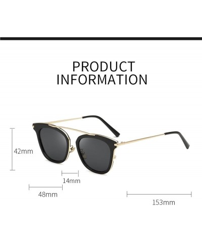 Retro Metal Sunglasses for Men and Women Outdoor Beach Driving Sunglasses (Color : D, Size : 1) 1 B $22.16 Designer