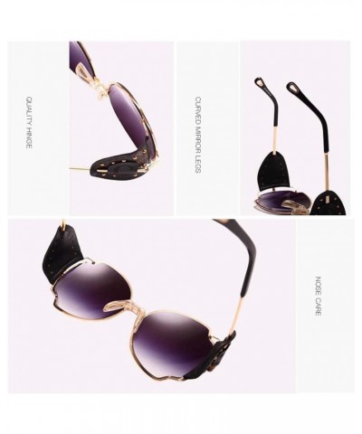 Metal Frame Men and Women Street Sunglasses, Outdoor Beach Holiday Glasses (Color : B, Size : Medium) Medium C $27.18 Designer