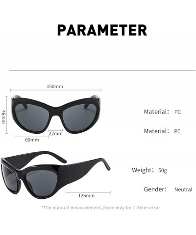 Outdoor Sports Running Men And Women With Wide Legs Large Frame Fashion Decorative Sunglasses F $15.46 Sport